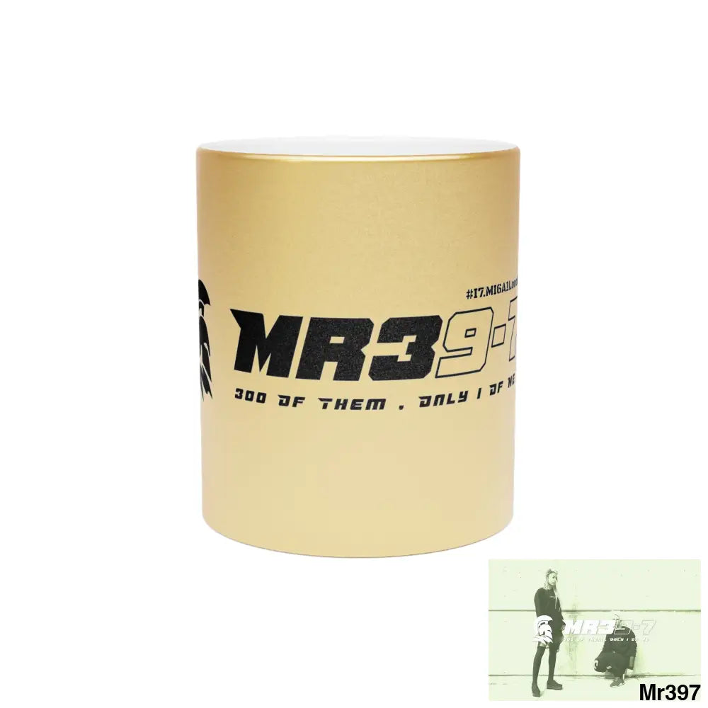 MR39-7 #I7.MI6A1London Metallic Mug (Silver\Gold) 11oz / Gold Mug