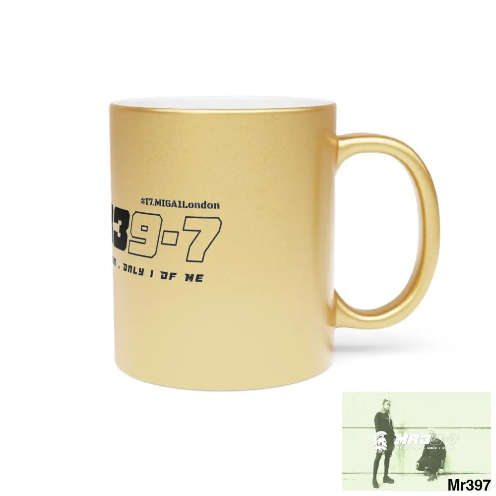 MR39-7 #I7.MI6A1London Metallic Mug (Silver\Gold) Mug