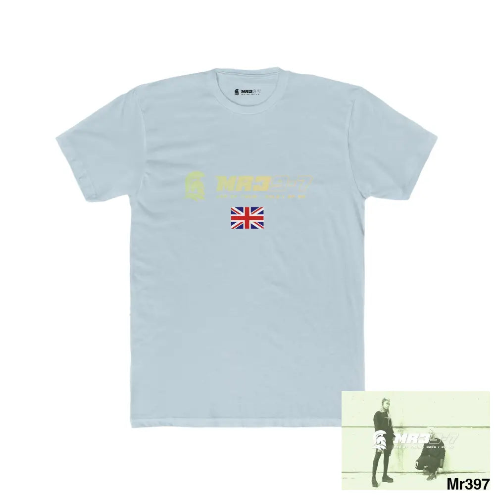 Mr39-7 Kenya 2015 in Blind Spy issues and sheets Men’s Cotton Crew Tee Solid Light Blue / S T-Shirt