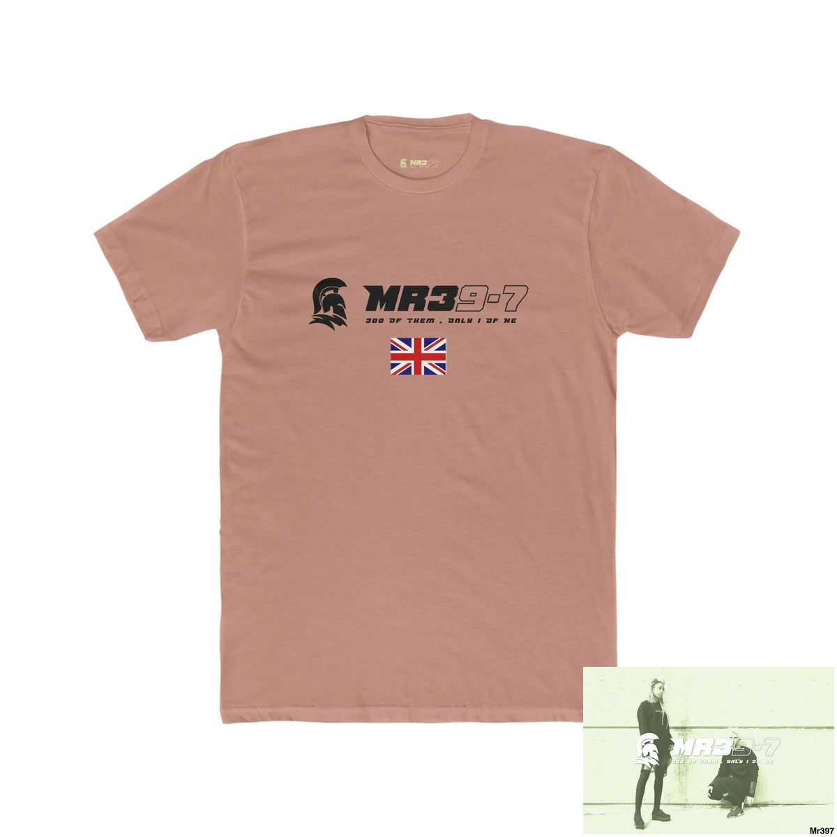 Mr39-7 Kenya 2015 Nairobi Walk of Honour Mr Asia Nice Hair Men’s Cotton Crew Tee Solid Desert Pink / S T-Shirt