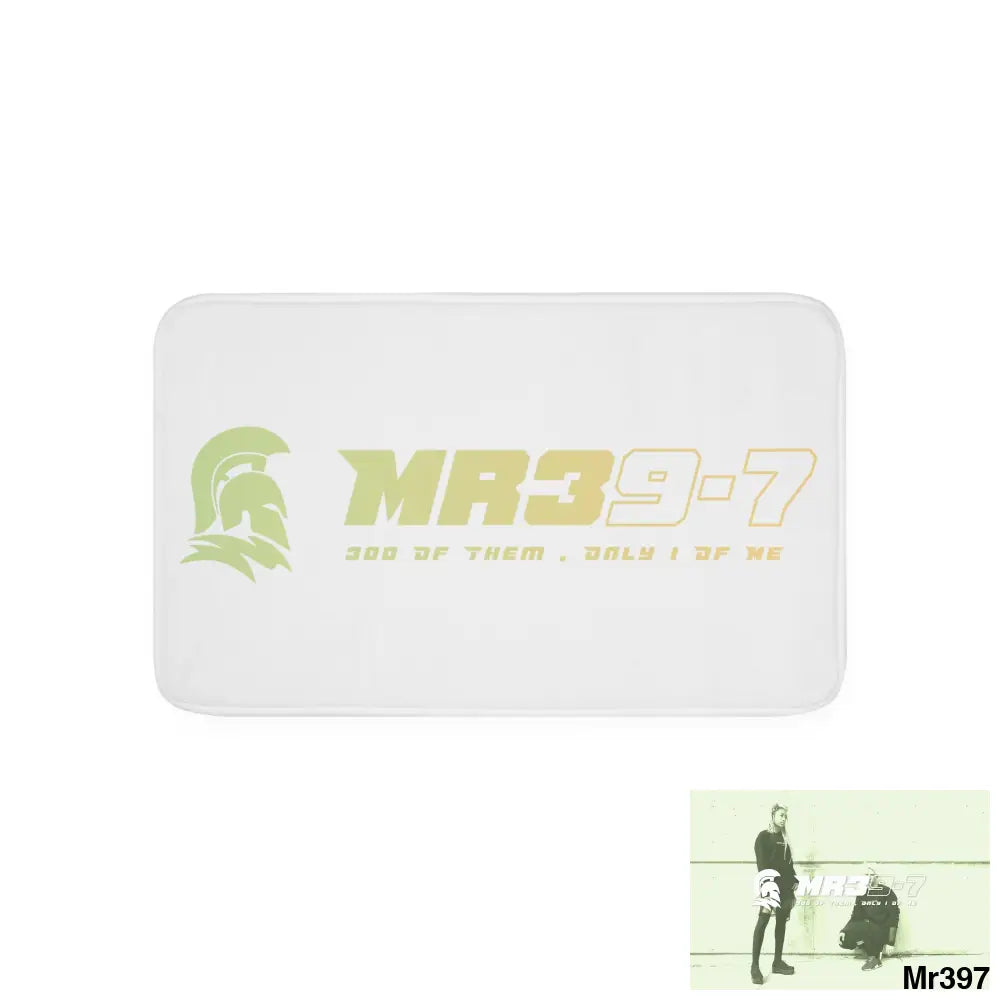 MR39-7 Memory Foam Bath Mat White / 30” x 18” Home Decor