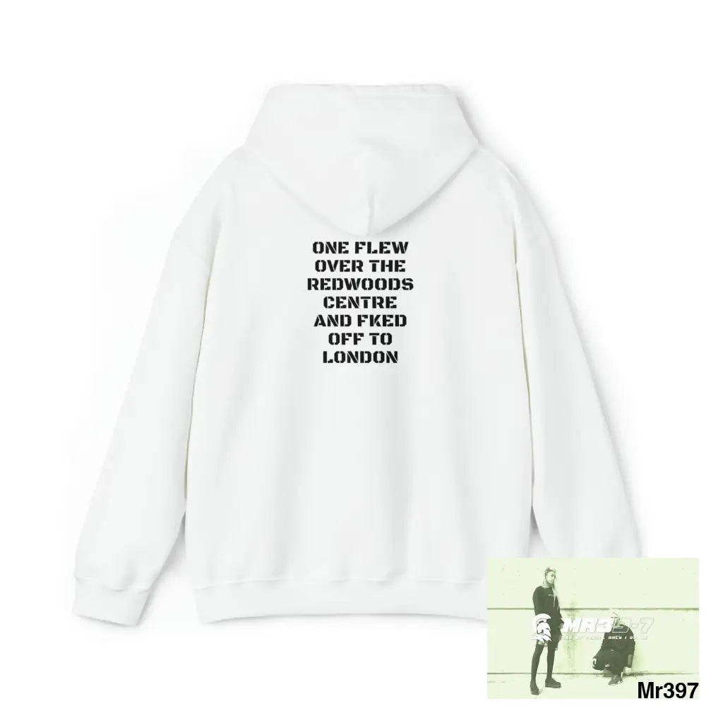 MR39-7 & MET humour - One flew over the Redwoods Centre & got tasered in London 2021 Heavy Blend™ Hooded Sweatshirt