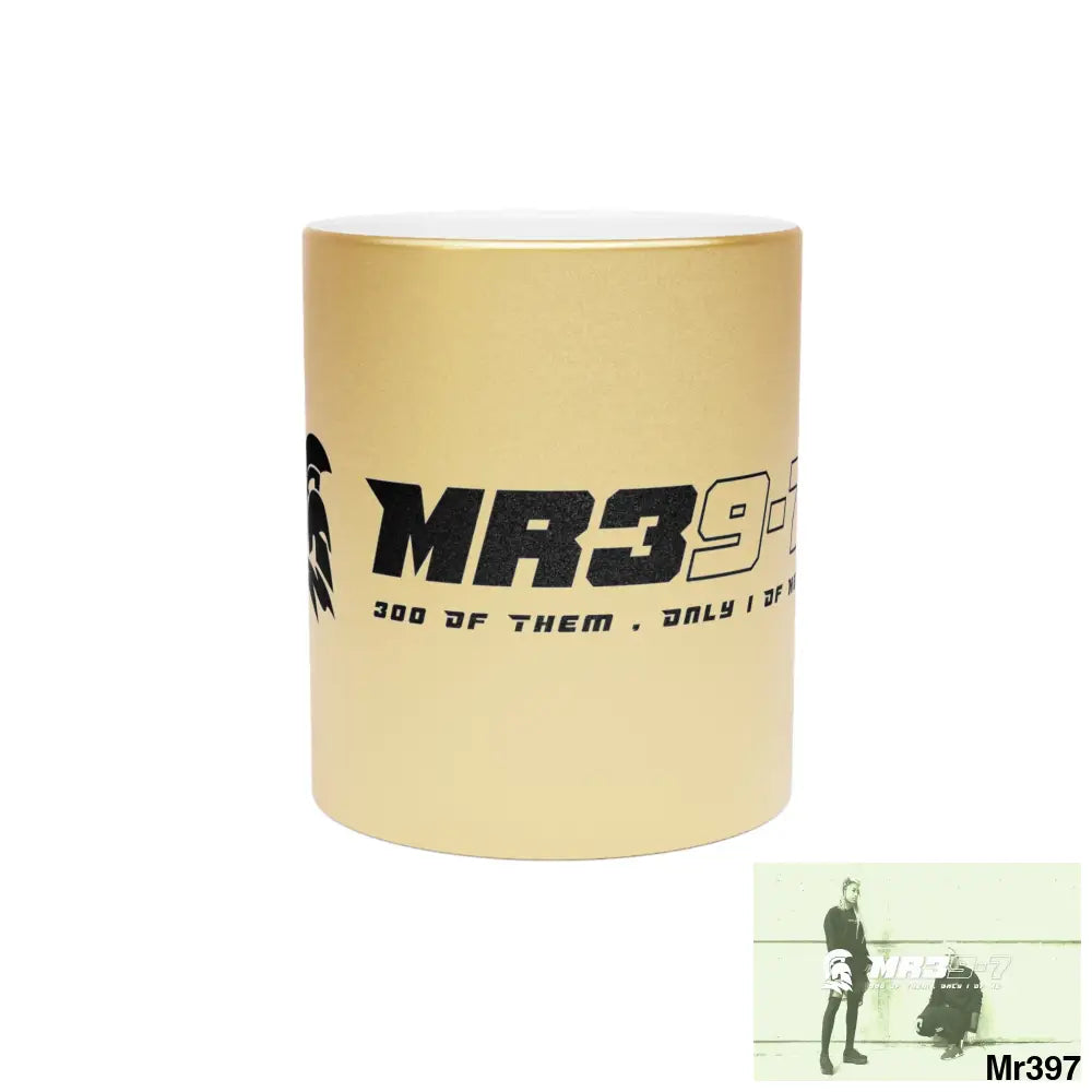 MR39-7 Metallic Mug (Silver\Gold) 11oz / Gold Mug