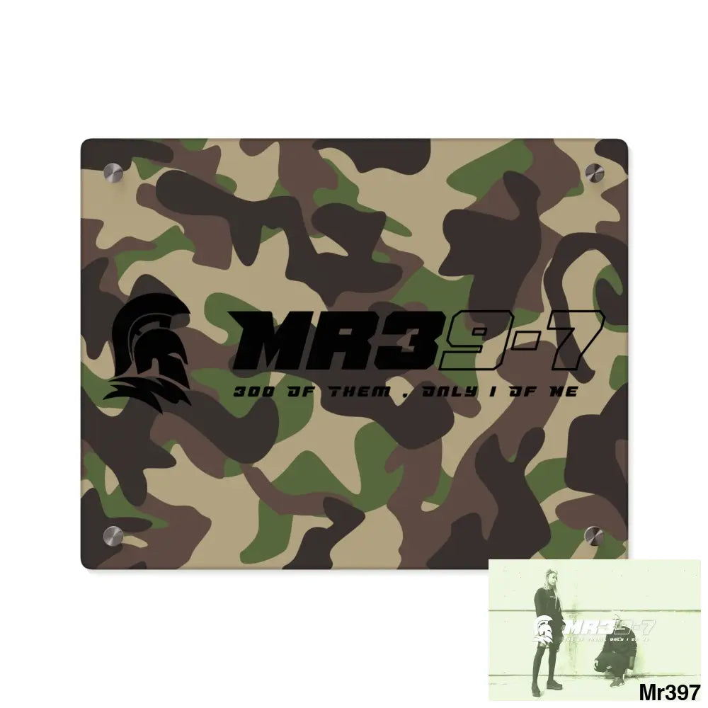 MR39-7 Military Mentality 1991 Style Acrylic Wall Art Panels 14″ x 11″ (Horizontal) / 0.25’’ Home Decor