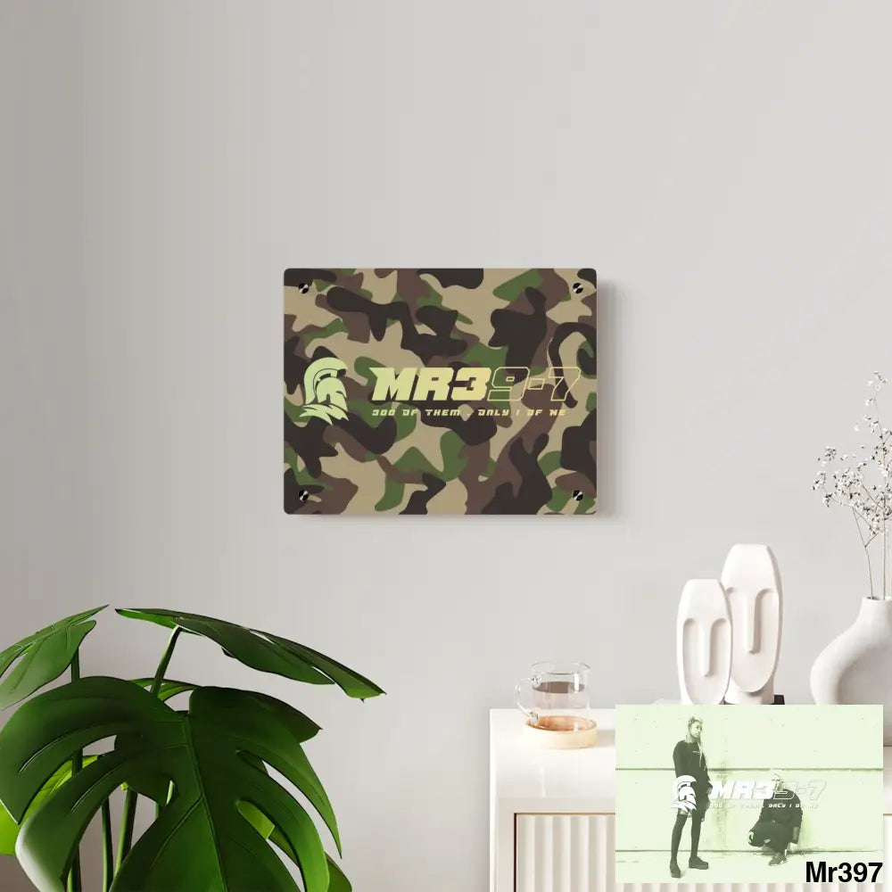 MR39-7 Military Mentality 1991 Style Acrylic Wall Art Panels Home Decor