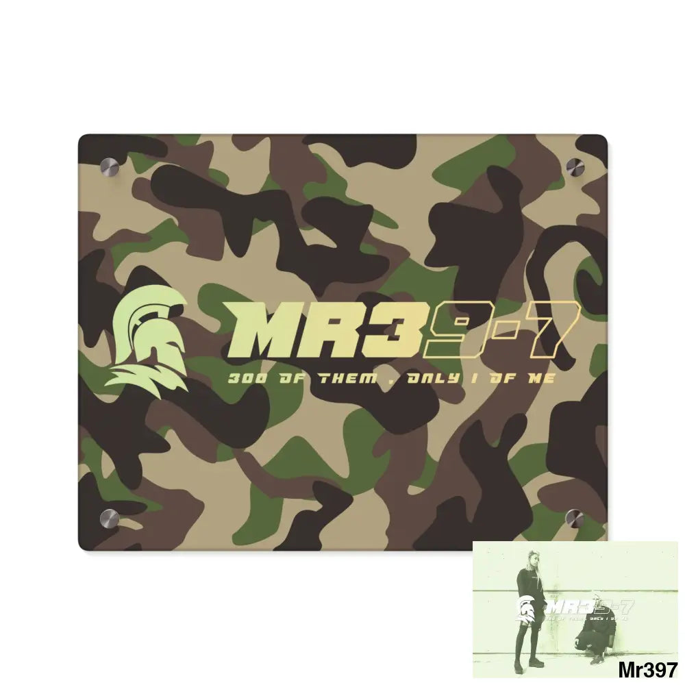 MR39-7 Military Mentality 1991 Style Acrylic Wall Art Panels 14″ x 11″ (Horizontal) / 0.25’’ Home Decor