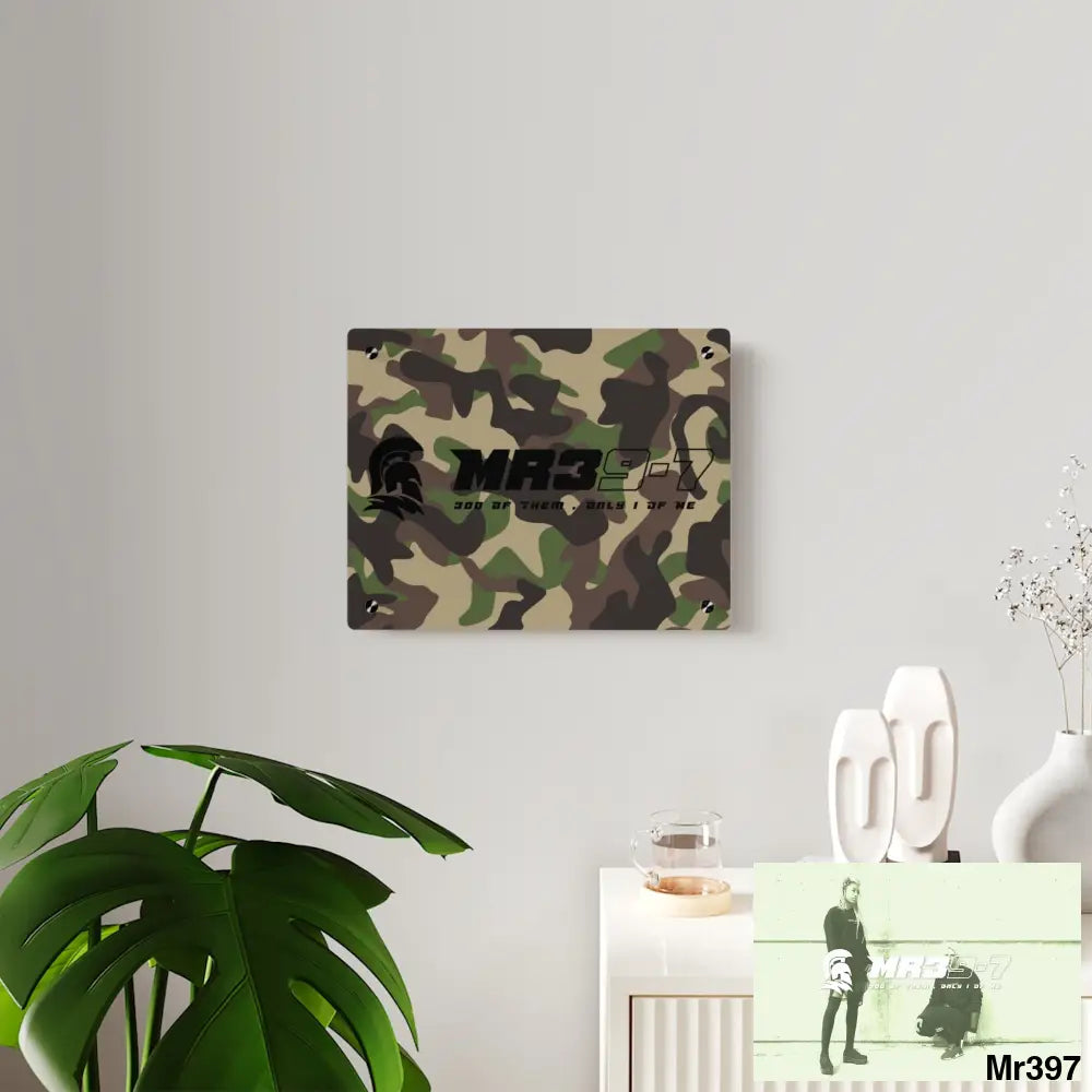 MR39-7 Military Mentality 1991 Style Acrylic Wall Art Panels Home Decor