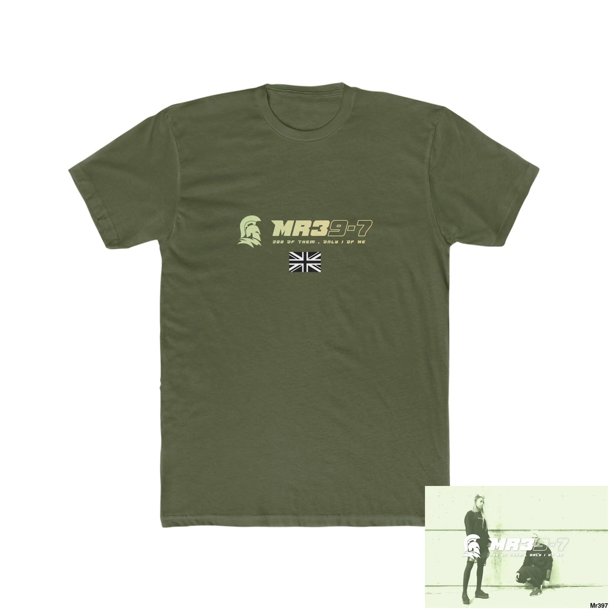 MR39-7 My Life My Death(s) Their Plans Failed Tactical GB 2001-2024 Men’s Cotton Crew Tee Solid Military Green / XS