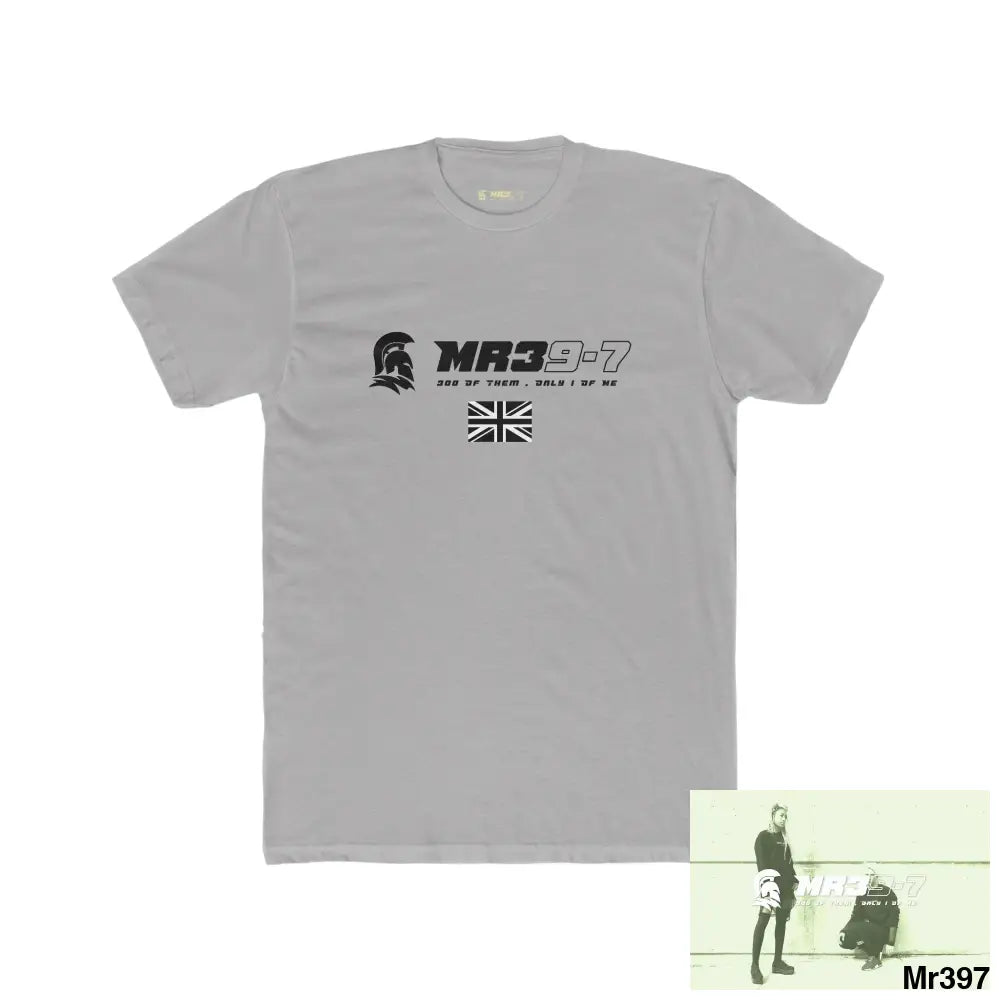 Mr39-7 My Life My Deaths Their Plans failed Tactical GB Heavy Cotton Crew Tee Solid Light Grey / S T-Shirt