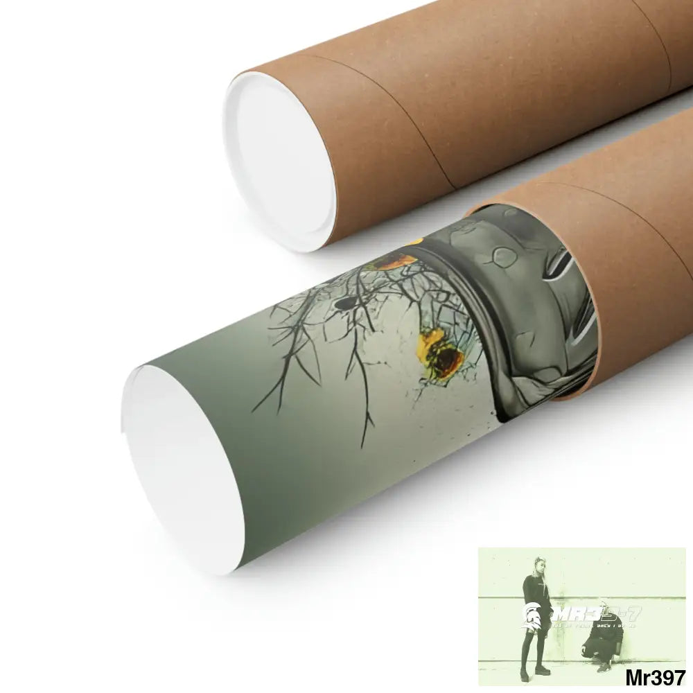 Mr39-7 Relax Fantasy Summer Landscape in a Mason Jar Matte Vertical Posters Poster