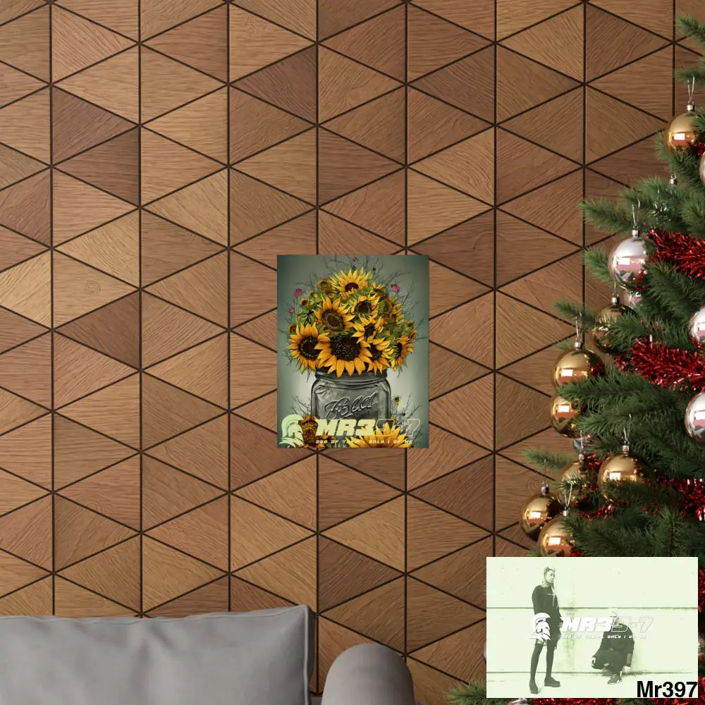 Mr39-7 Relax Fantasy Summer Landscape in a Mason Jar Matte Vertical Posters Poster