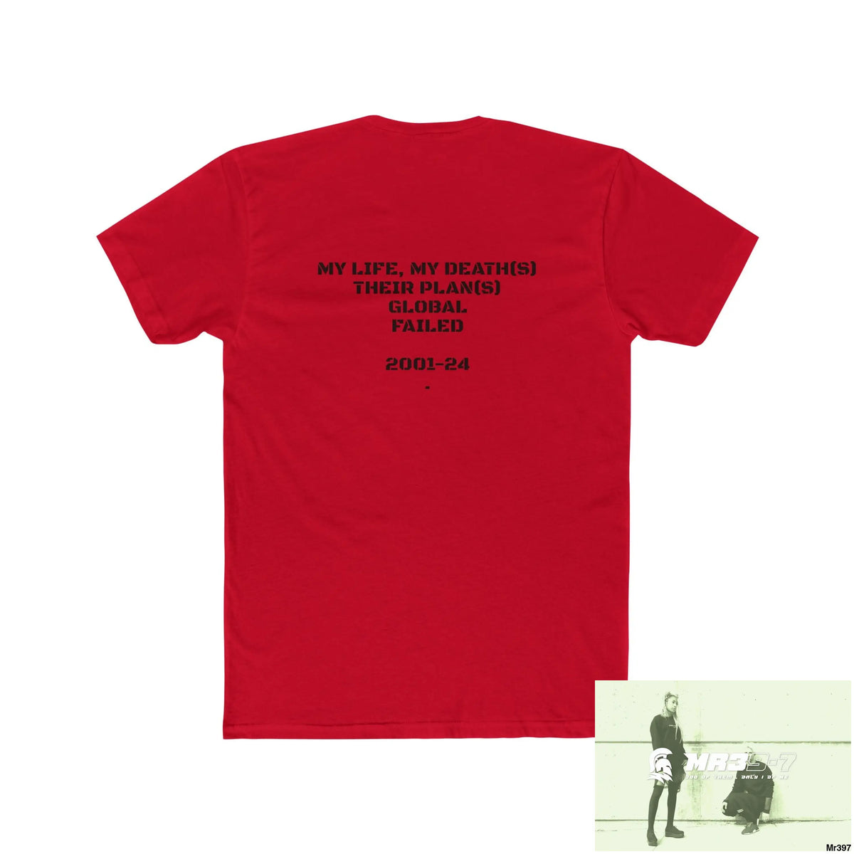 Mr39-7 (Russian Mentality from ?) My Life My Deaths 2001-2024 Their Plans,failed.Tactical GB Men’s Cotton Crew Tee