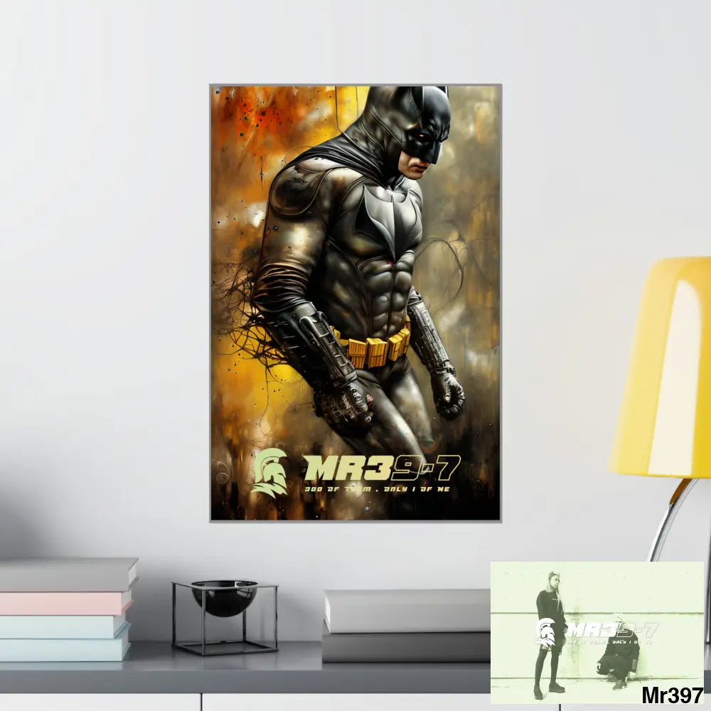 MR39-7 Super Resolution Batpain Steampunk Graphic Matte Vertical Posters 16″ x 24″ / Matte Poster