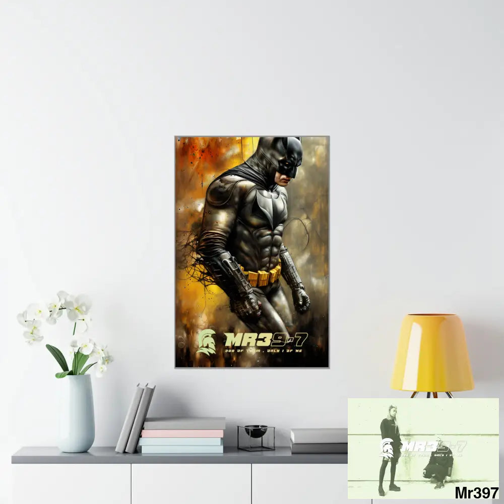 MR39-7 Super Resolution Batpain Steampunk Graphic Matte Vertical Posters 24″ x 36″ / Matte Poster
