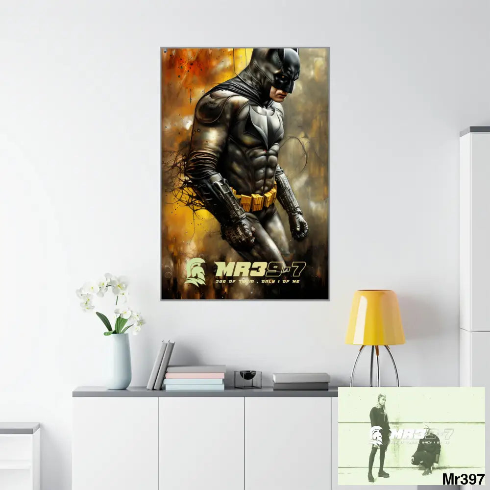 MR39-7 Super Resolution Batpain Steampunk Graphic Matte Vertical Posters 36’’ x 54’’ / Matte Poster