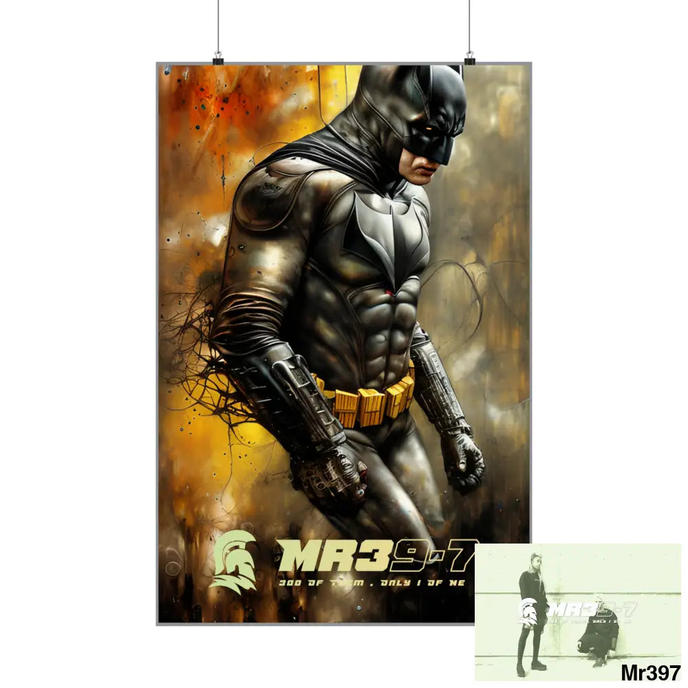 MR39-7 Super Resolution Batpain Steampunk Graphic Matte Vertical Posters Poster