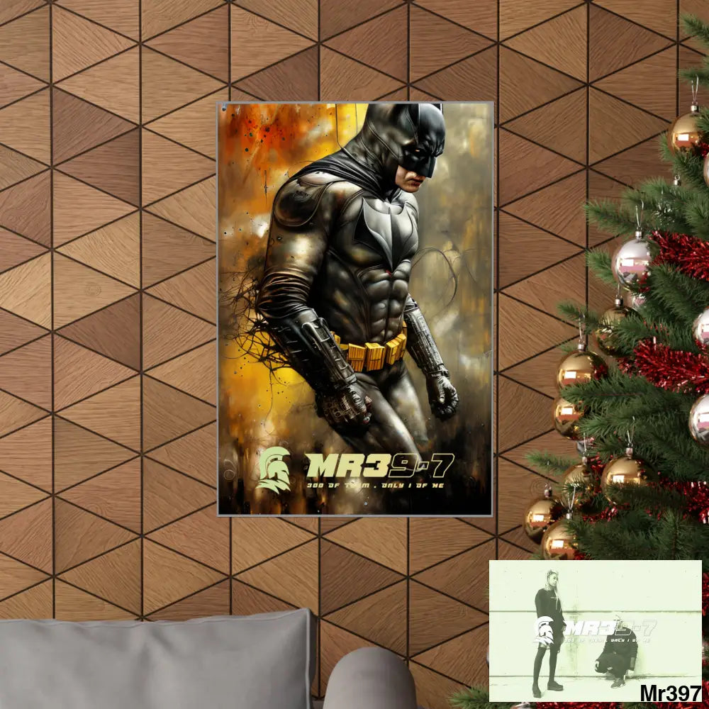 MR39-7 Super Resolution Batpain Steampunk Graphic Matte Vertical Posters Poster