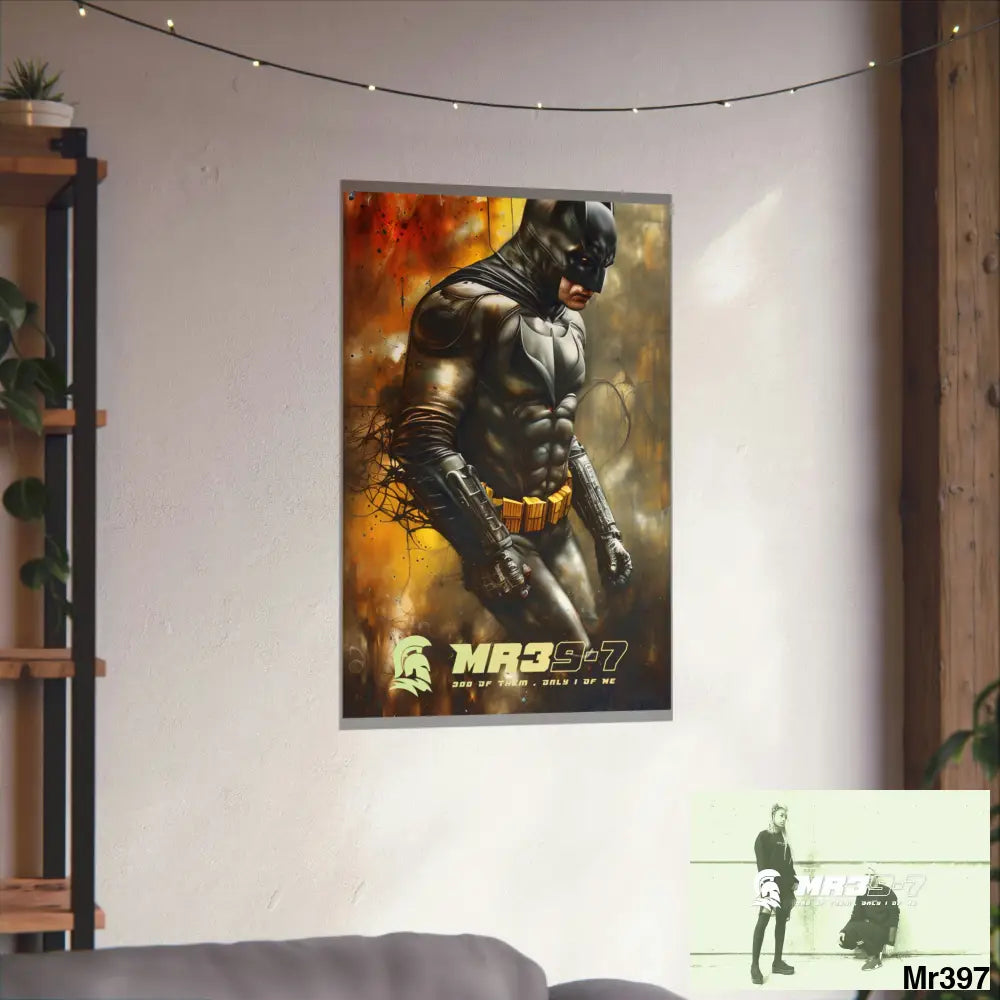 MR39-7 Super Resolution Batpain Steampunk Graphic Matte Vertical Posters Poster