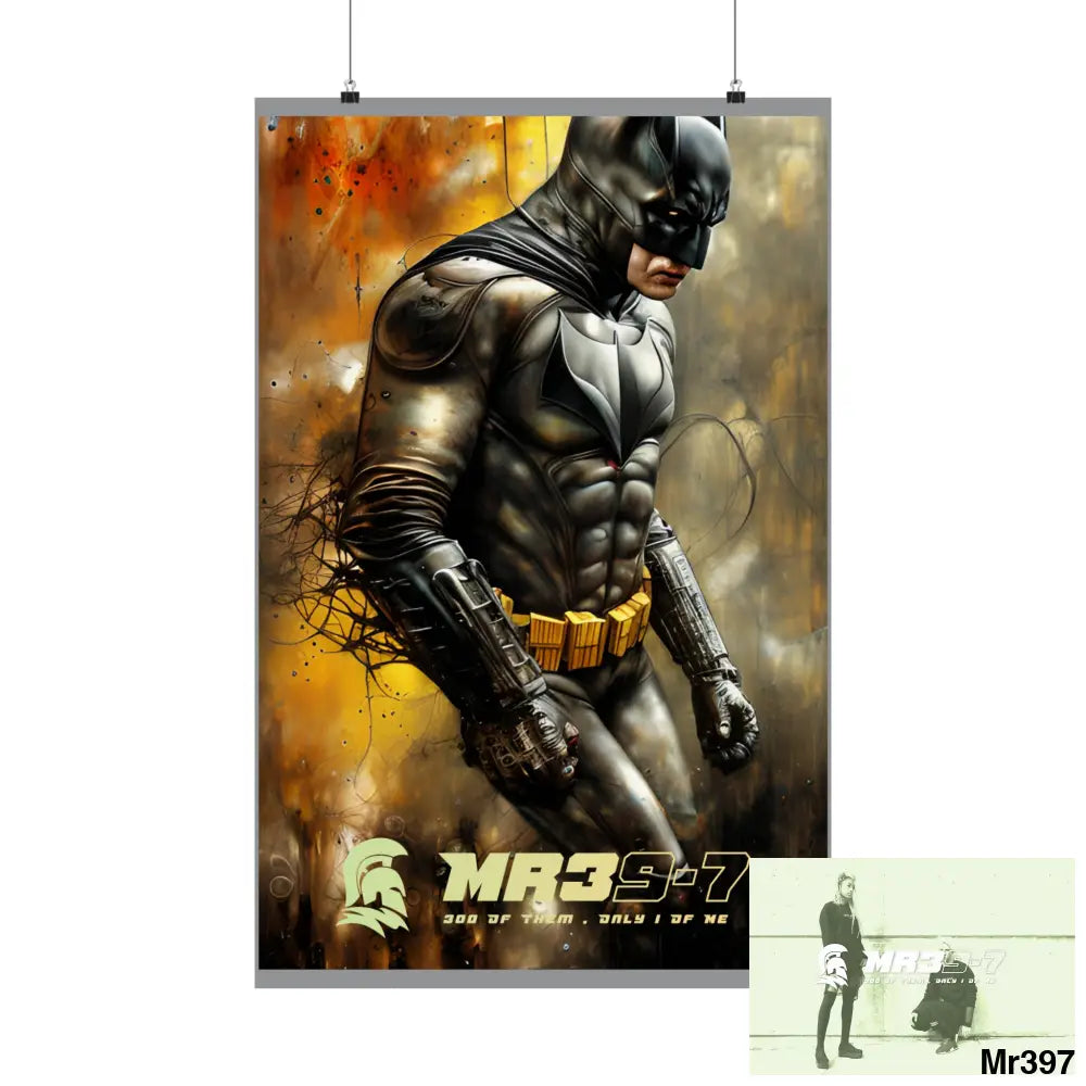 MR39-7 Super Resolution Batpain Steampunk Graphic Matte Vertical Posters Poster