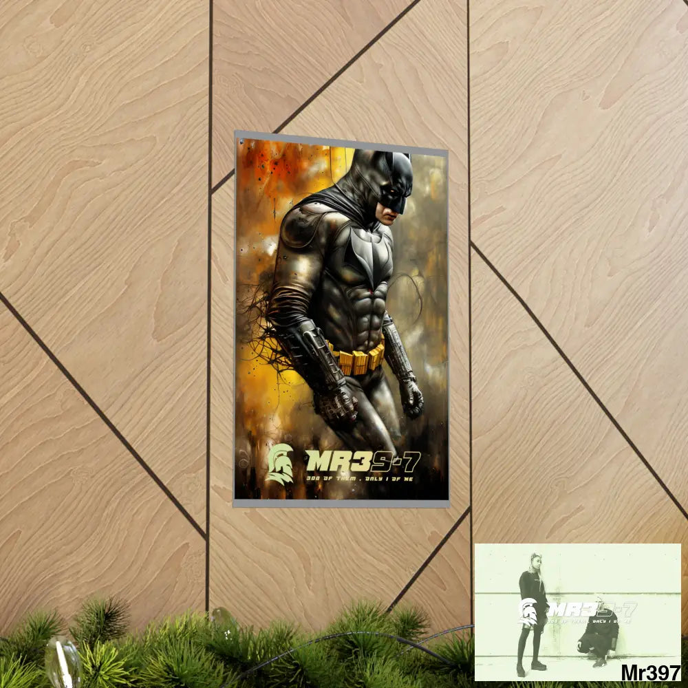 MR39-7 Super Resolution Batpain Steampunk Graphic Matte Vertical Posters Poster