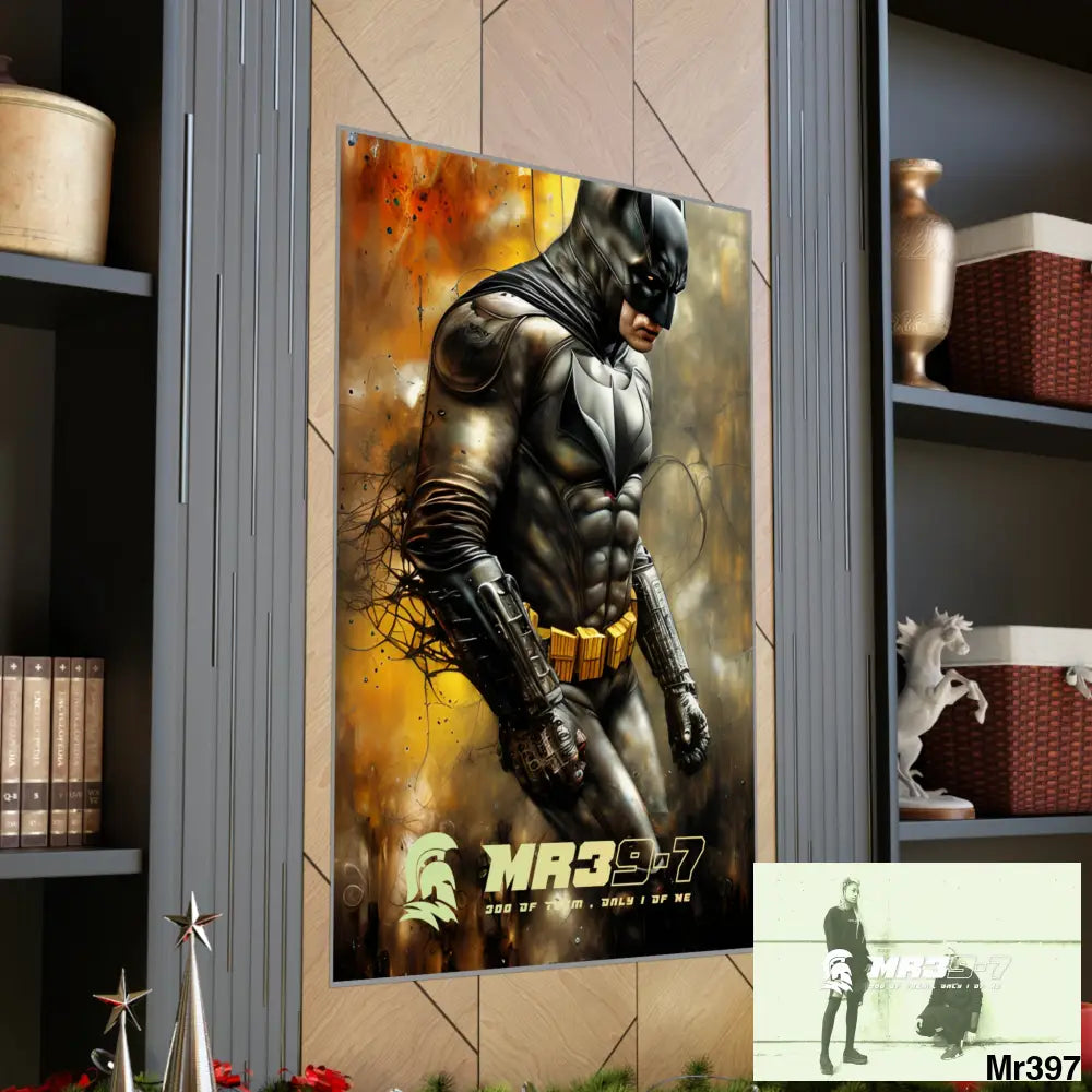 MR39-7 Super Resolution Batpain Steampunk Graphic Matte Vertical Posters Poster