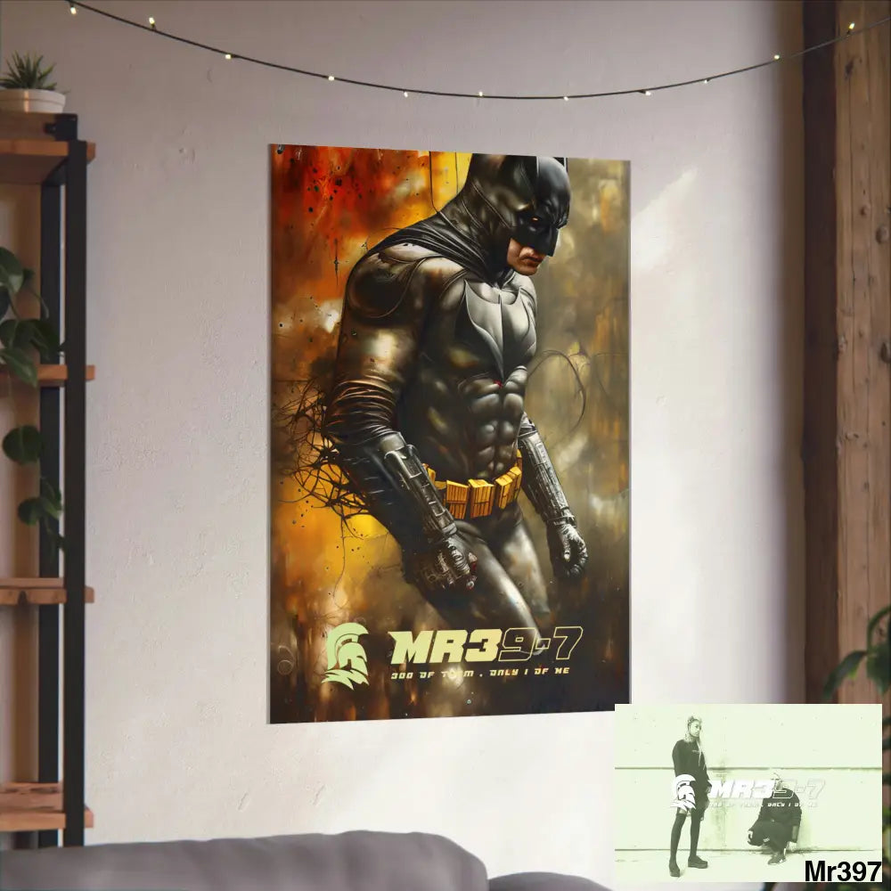 MR39-7 Super Resolution Batpain Steampunk Graphic Matte Vertical Posters Poster