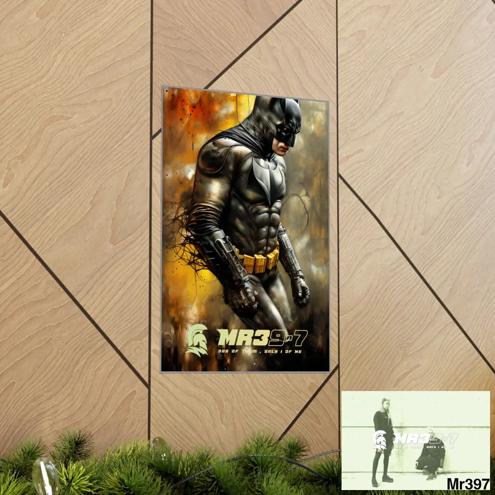 MR39-7 Super Resolution Batpain Steampunk Graphic Matte Vertical Posters Poster