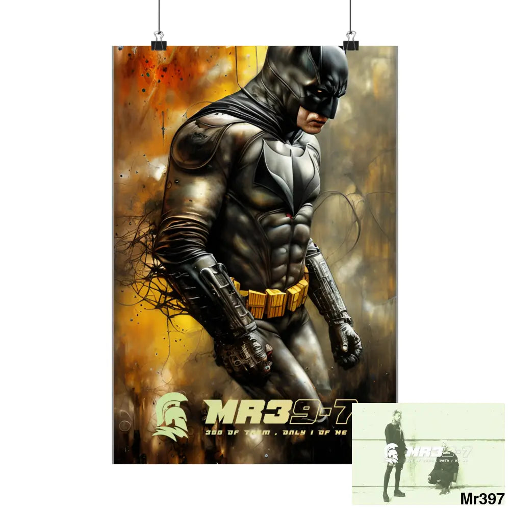 MR39-7 Super Resolution Batpain Steampunk Graphic Matte Vertical Posters Poster