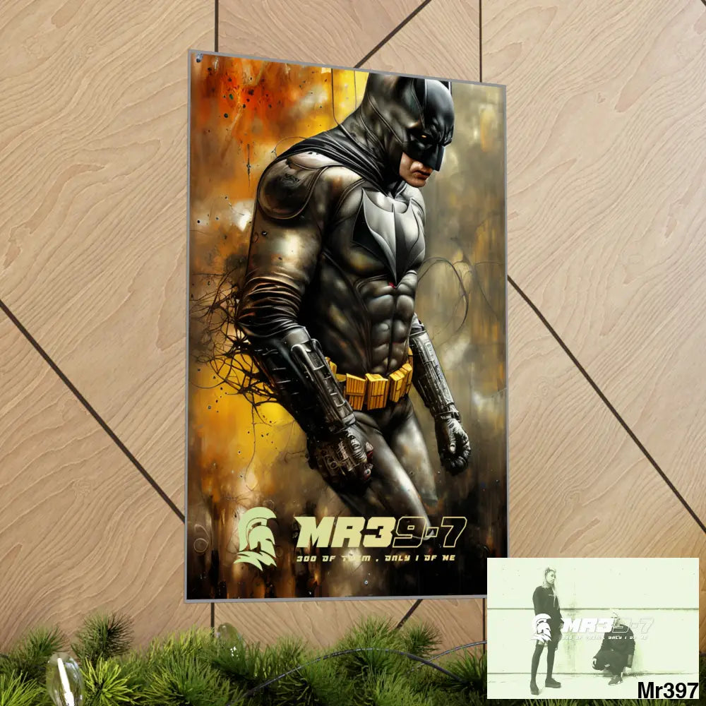 MR39-7 Super Resolution Batpain Steampunk Graphic Matte Vertical Posters Poster