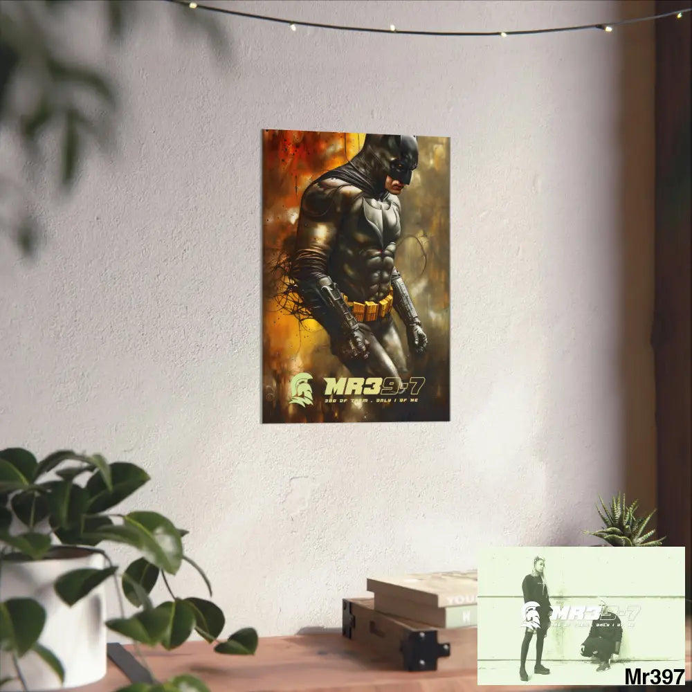MR39-7 Super Resolution Batpain Steampunk Graphic Matte Vertical Posters Poster