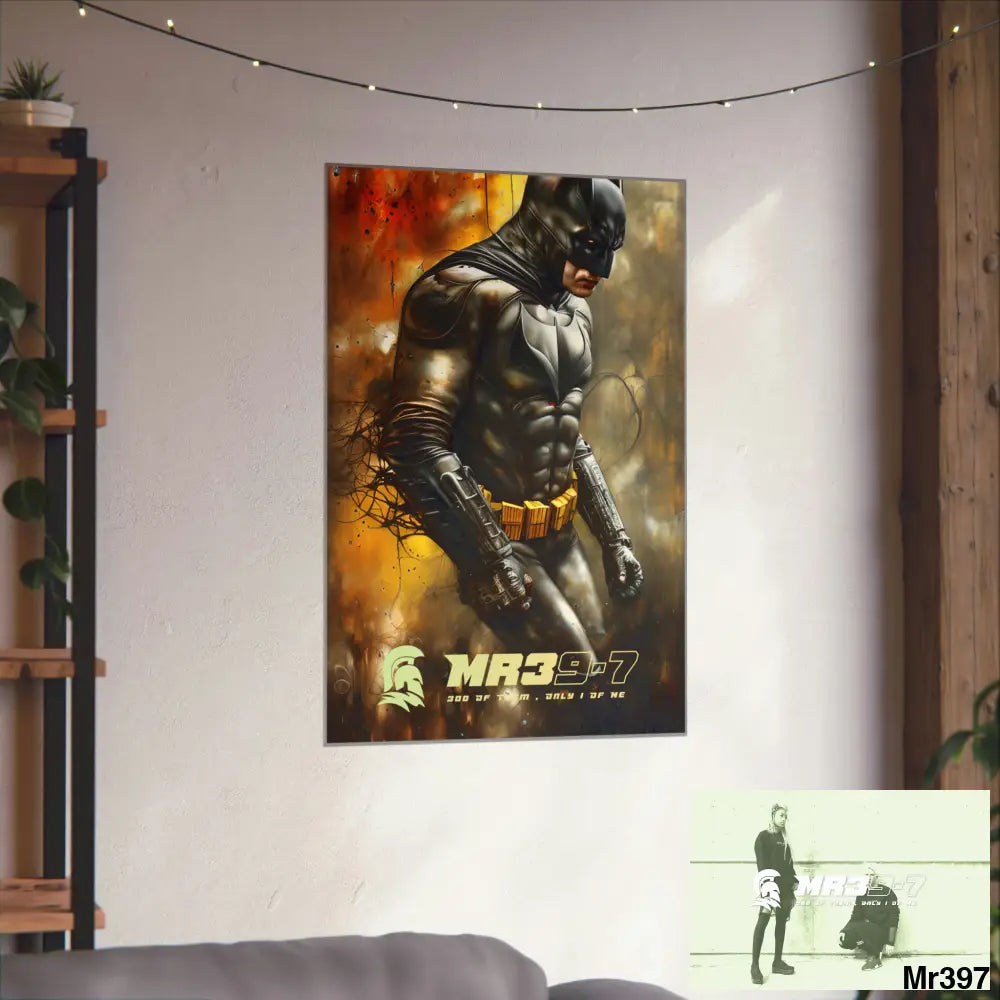 MR39-7 Super Resolution Batpain Steampunk Graphic Matte Vertical Posters Poster
