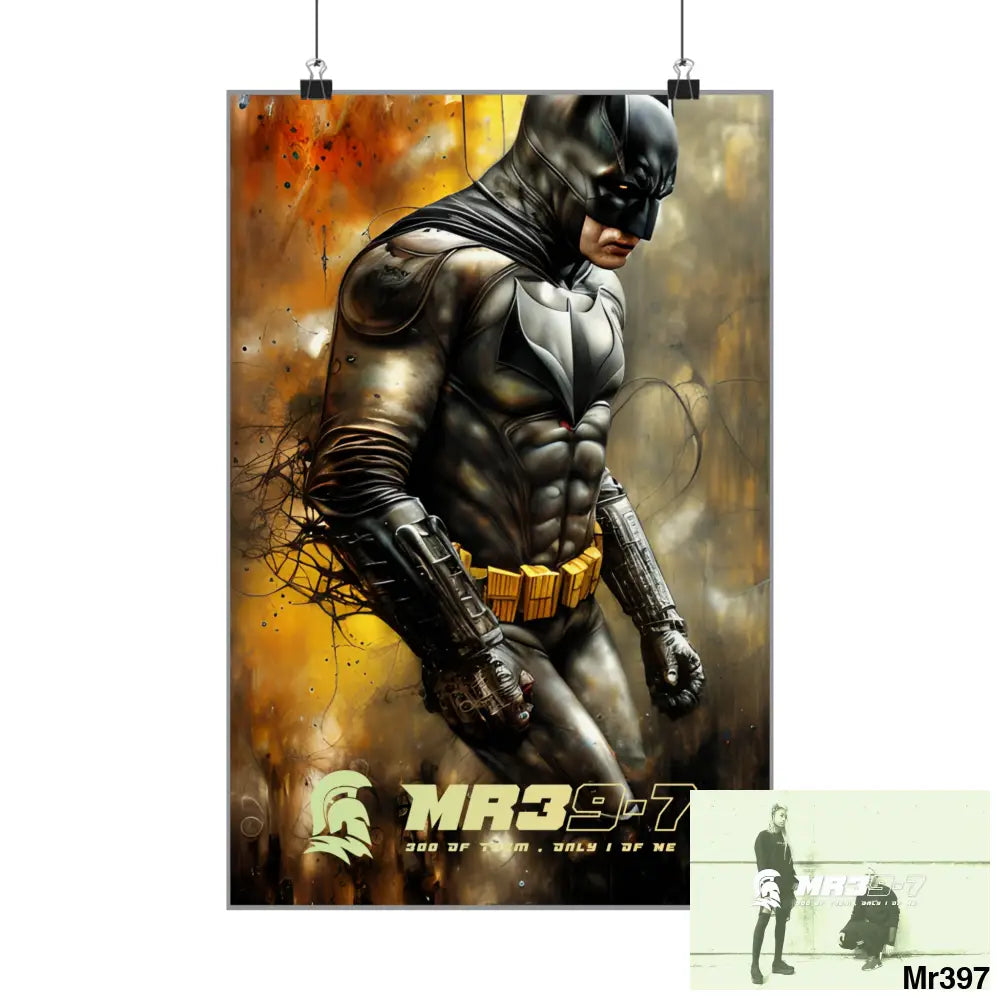 MR39-7 Super Resolution Batpain Steampunk Graphic Matte Vertical Posters Poster