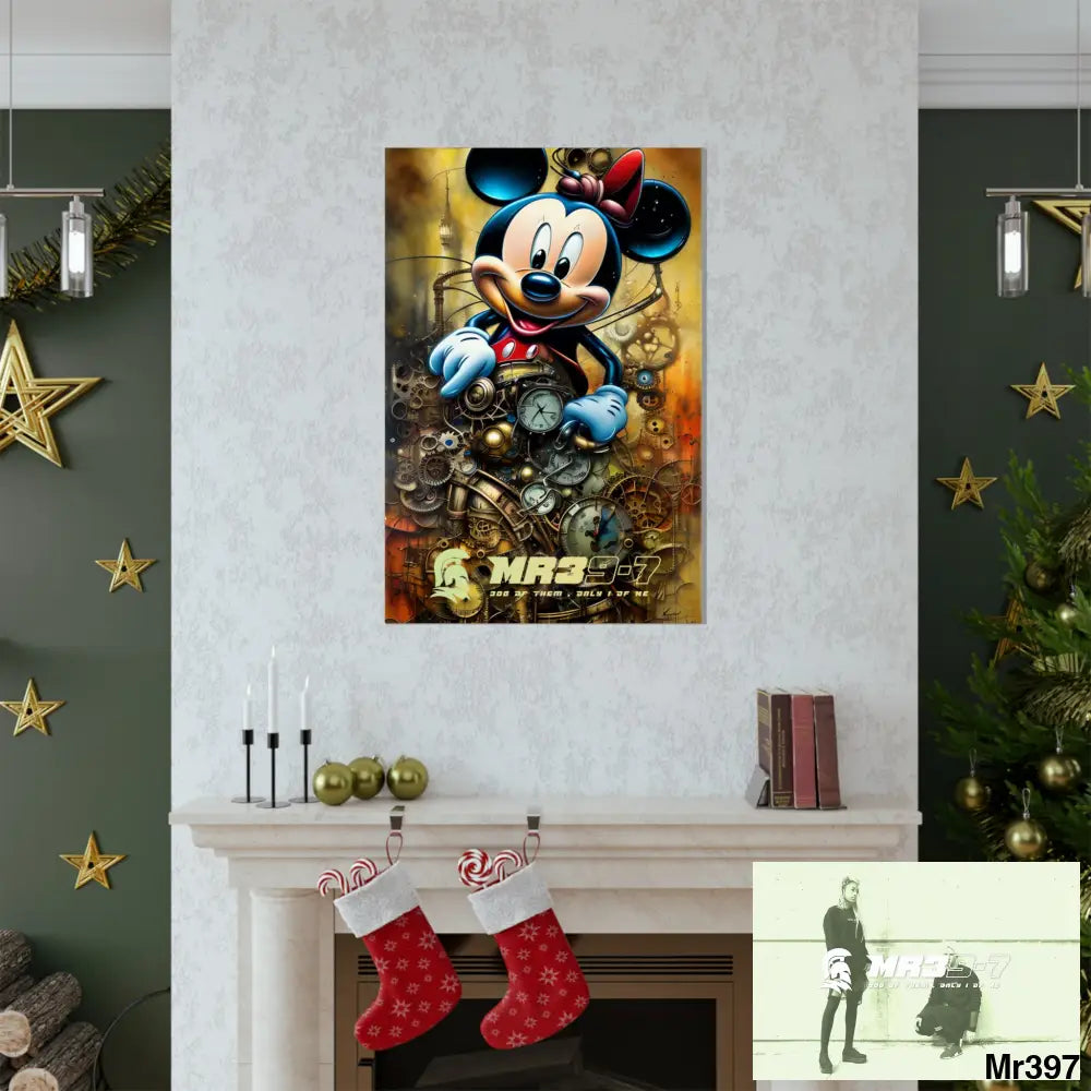 MR39-7 SuperResolution Micky Mouse Steampunk Graphic Matte Vertical Posters Poster