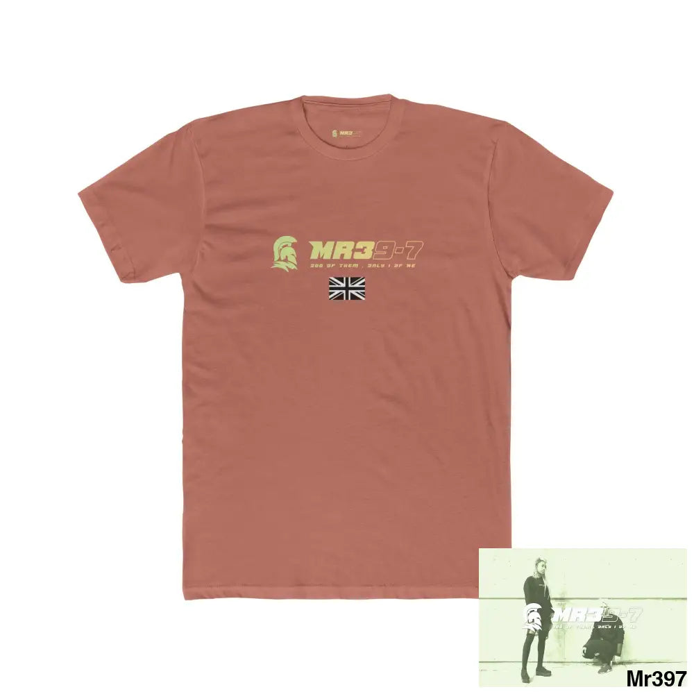 MR39-7 Tactical GB 2012 My work Colwyn Bay to and from Men’s Cotton Crew Tee Solid Desert Pink / S T-Shirt