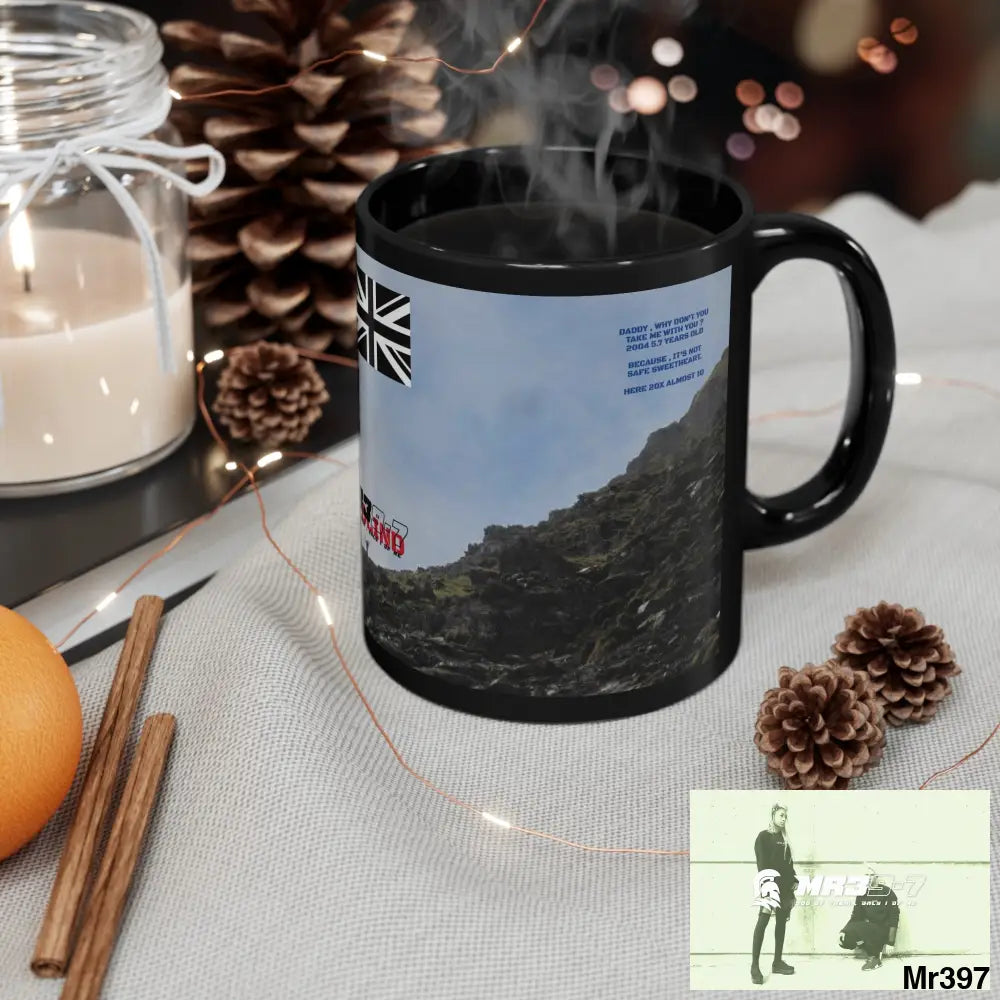 Mr39-7 Tactical SAS Roll over Death night 2004 20X Strike B MT Snowdon 11oz Black Mug GB / Thailand/ Bermo /Wales, 11oz