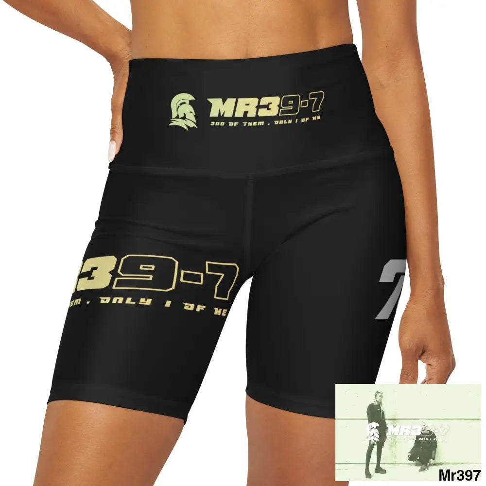 MR39-7 Thailand 01 -2016 Women’s High Waisted Yoga Shorts (AOP) 2XS All Over Prints