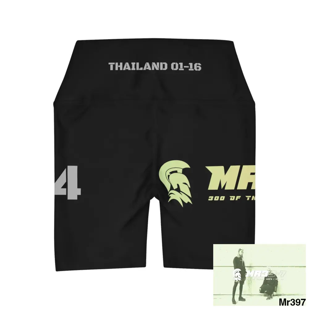MR39-7 Thailand 01 -2016 Women’s High Waisted Yoga Shorts (AOP) All Over Prints