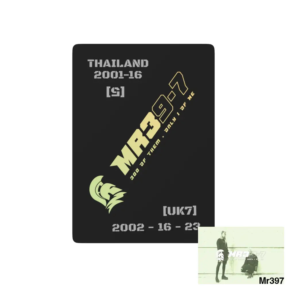 Mr39-7 Thailand /UK Ltd Edition Custom Poker Cards 2.5’’ x 3.5’’ / White / Semi Glossy Paper products