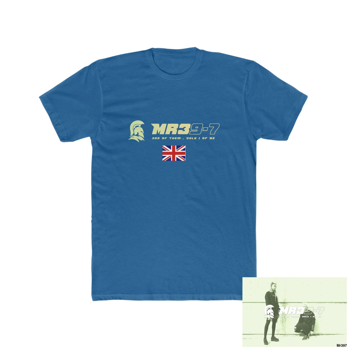 MR39-7 & The Columbian Elements Shrewsbury 2016 My Work 2022-23 - Men’s Cotton Crew Tee Solid Cool Blue / S T-Shirt