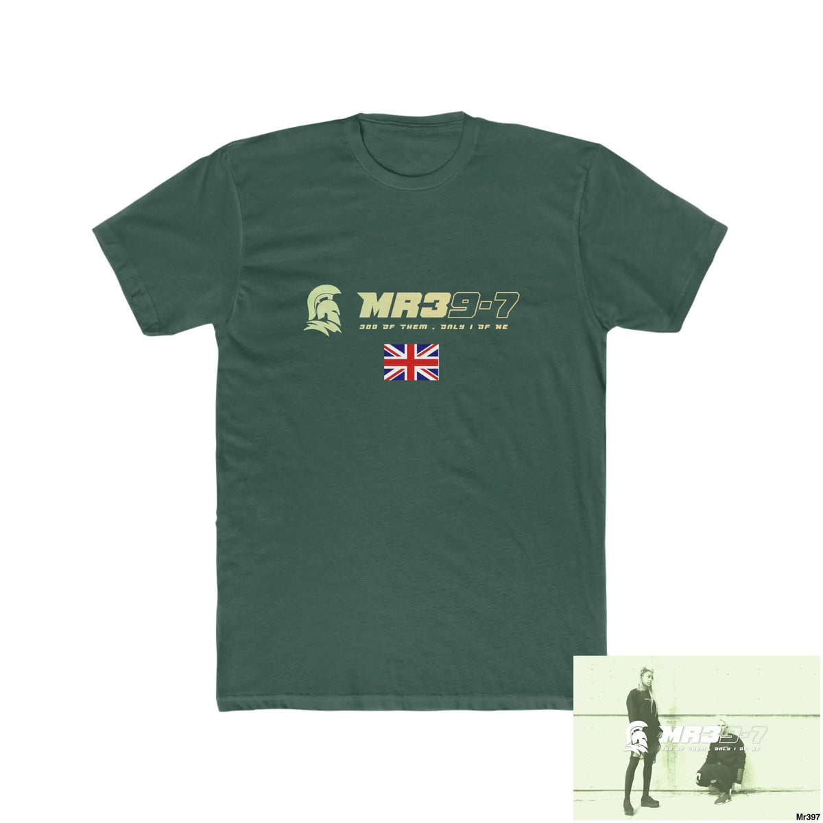 MR39-7 & The Columbian Elements Shrewsbury 2016 My Work 2022-23 - Men’s Cotton Crew Tee Solid Forest Green / S T-Shirt