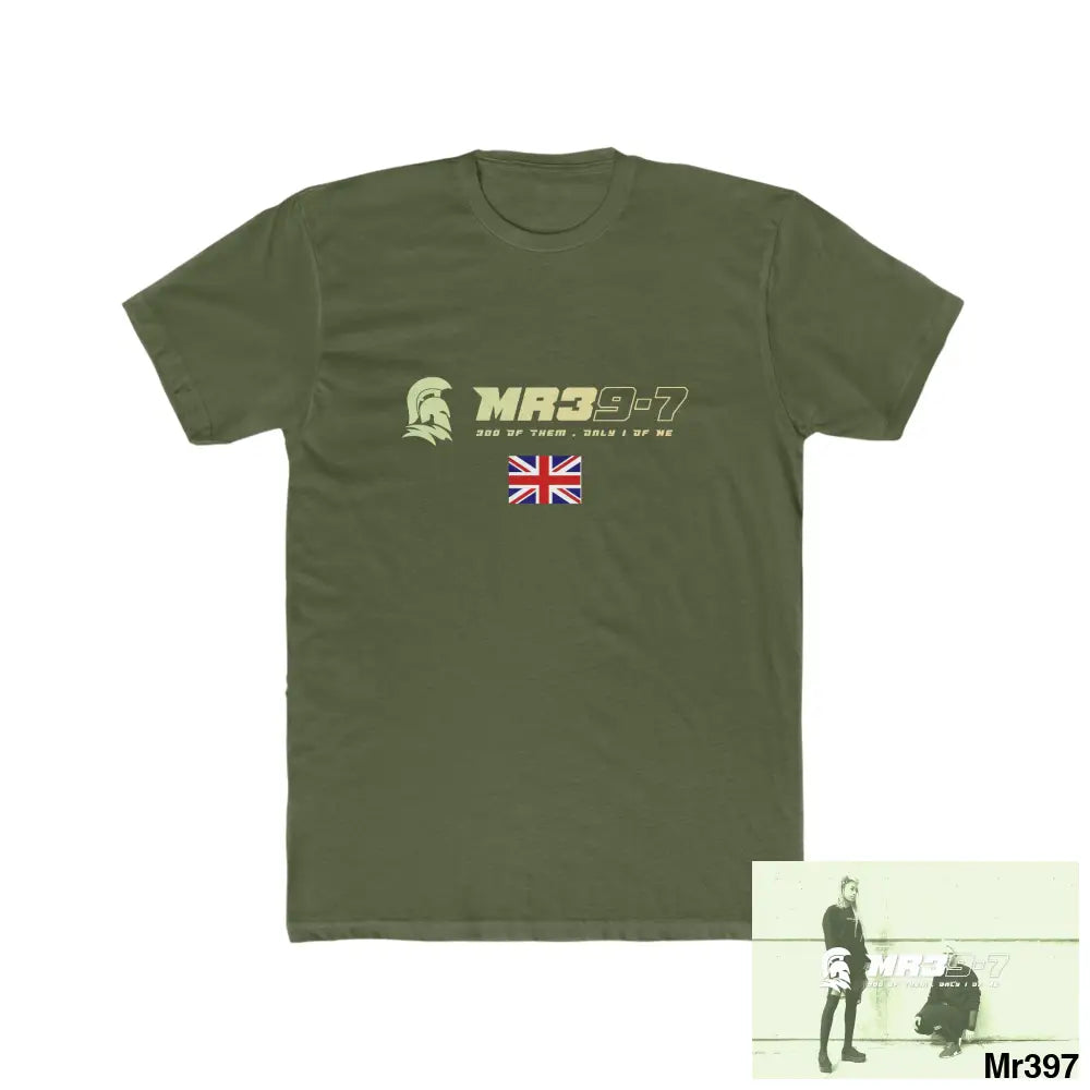 MR39-7 & The Columbian Elements Shrewsbury 2016 My Work 2022-23 - Men’s Cotton Crew Tee Solid Military Green / XS