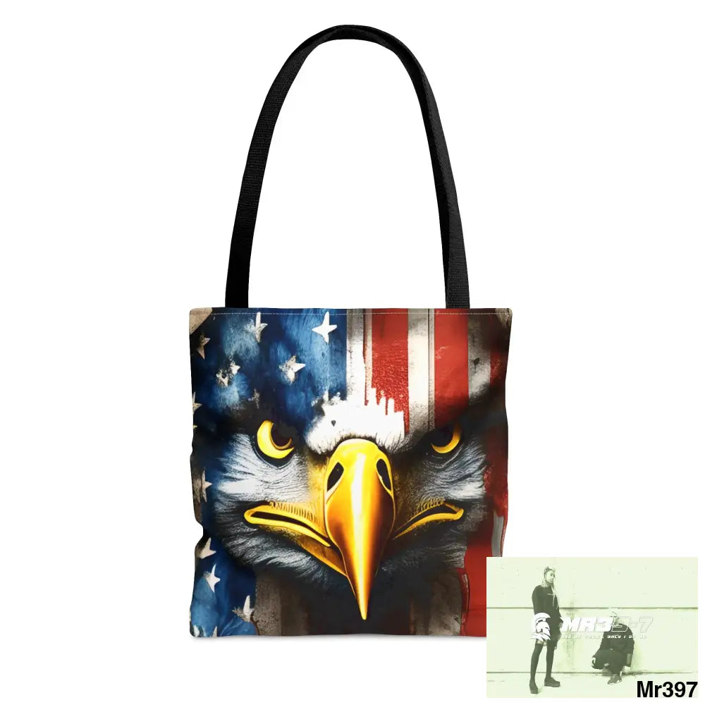MR39-7 USA Eagle Tote Bag (AOP) Small Bags