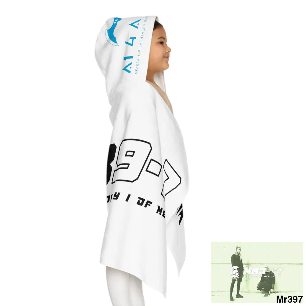 Mr39-7 Youth Hooded Towel 24’’ × 48’’ All Over Prints