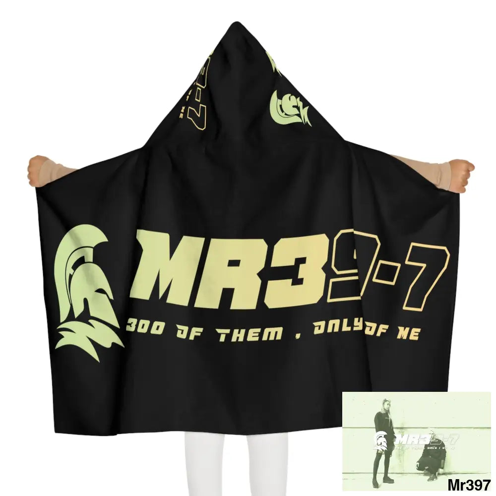 Mr39-7 Youth Hooded Towel 24’’ × 48’’ All Over Prints