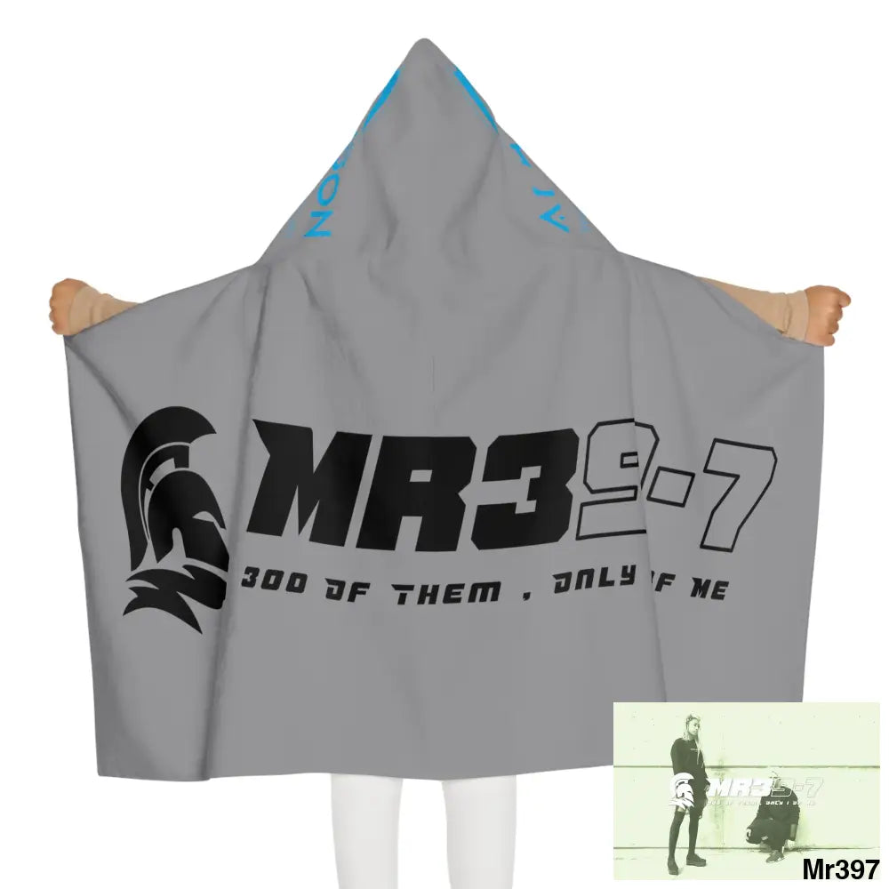 Mr39-7 Youth Hooded Towel 24’’ × 48’’ All Over Prints