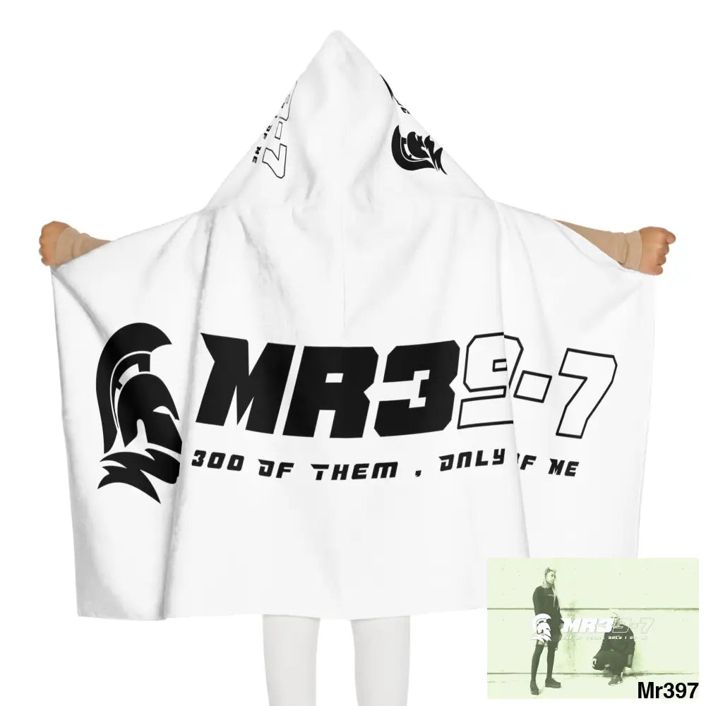 Mr39-7 Youth Hooded Towel 24’’ × 48’’ All Over Prints