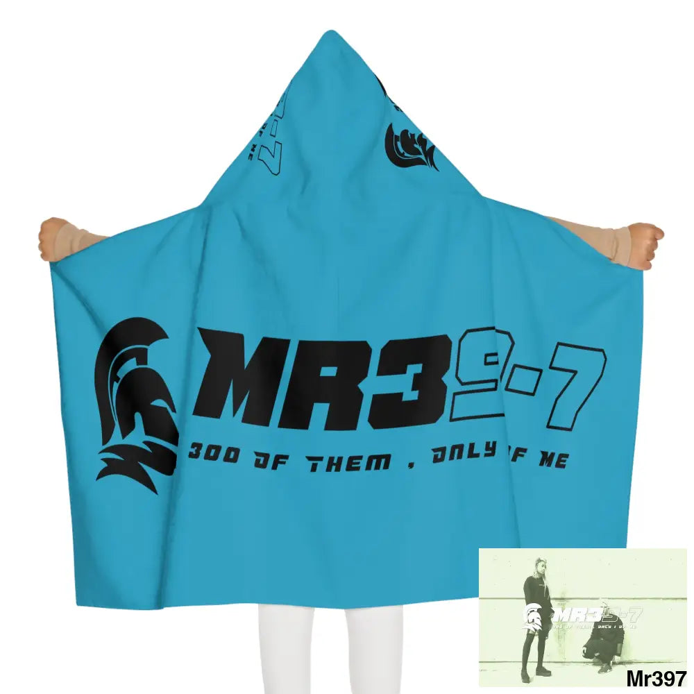 Mr39-7 Youth Hooded Towel 24’’ × 48’’ All Over Prints
