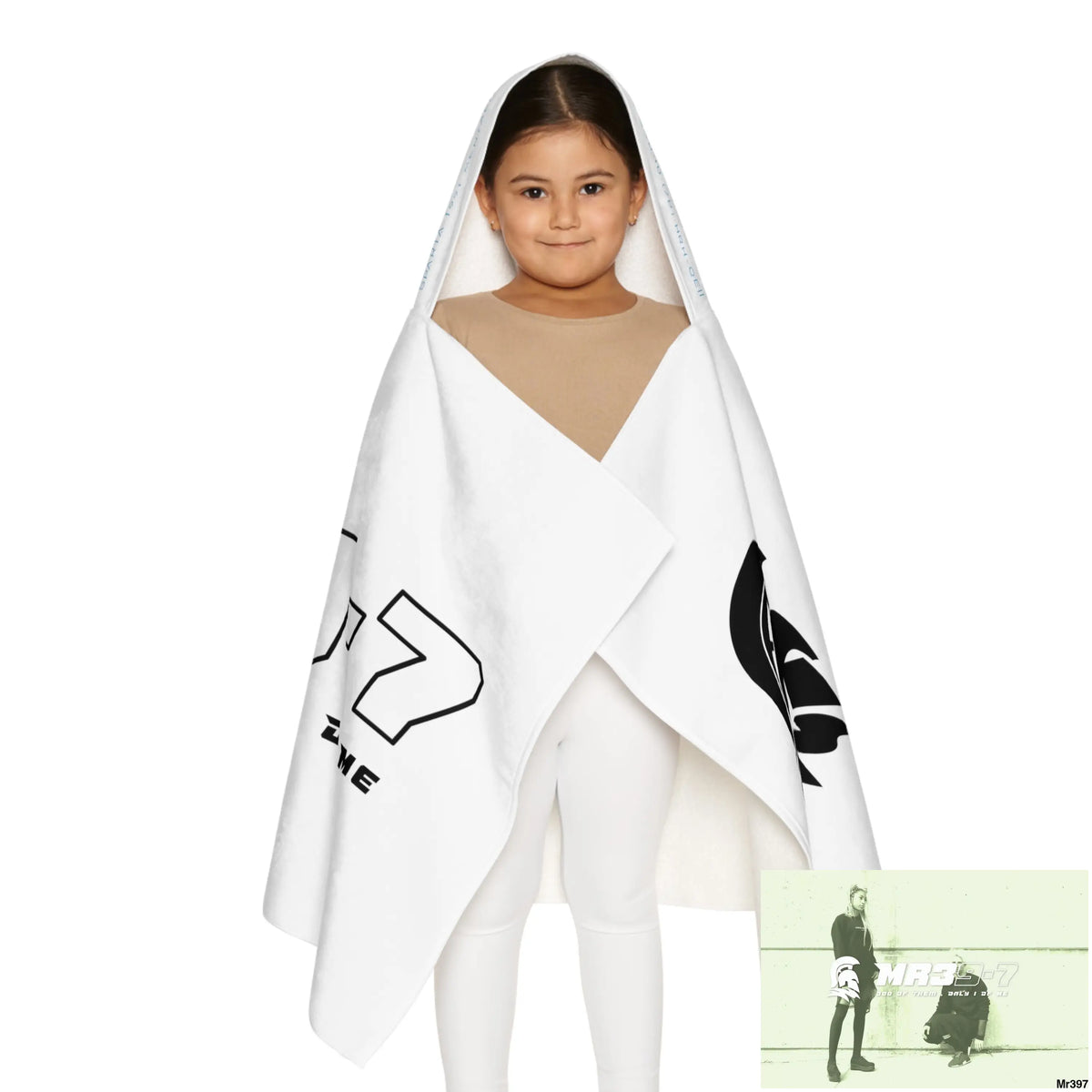 Mr39-7 Youth Hooded Towel 24’’ × 48’’ All Over Prints