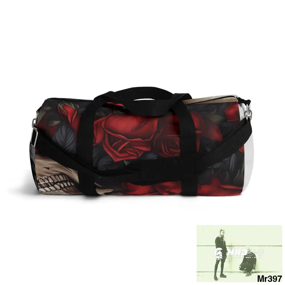 MR39-7Gothic Skulls & Roses Duffel Bag Bags