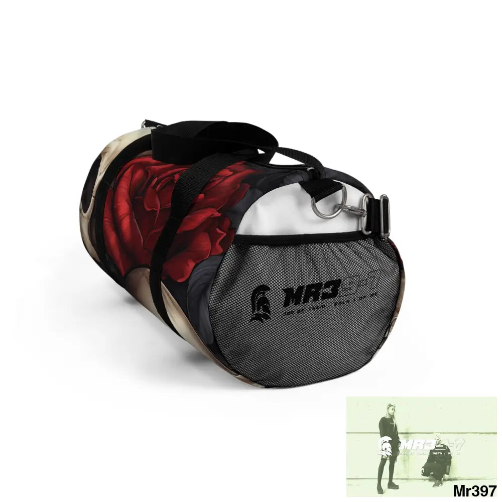 MR39-7Gothic Skulls & Roses Duffel Bag Bags